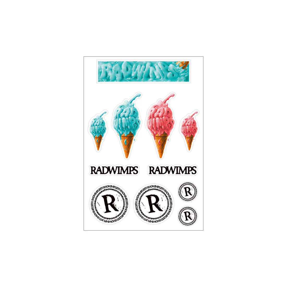 👀 RADWIMPS - 2025 SUMMER - 紋身貼紙 ♪