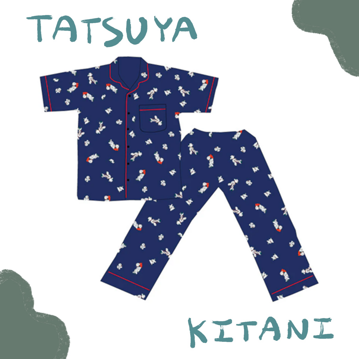 🎸 Kitani Tatsuya - ナイトルーティーン - 睡衣套裝 ♪︎
