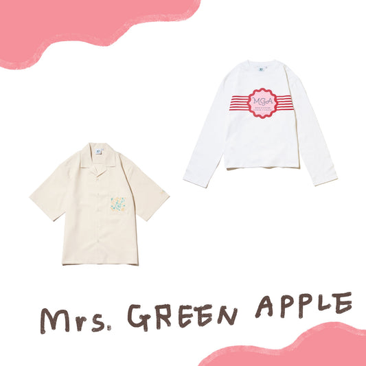 🍏 Mrs. GREEN APPLE - LANDMARK IN HARAJUKU - 短袖襯衫/長袖上衣 ♪︎