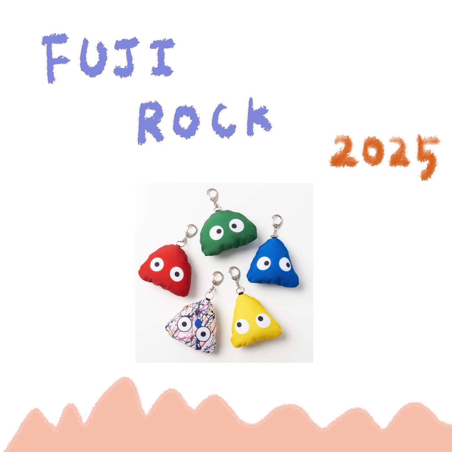 🗻 FUJI ROCK '25 - FUJI ROCK GONCHAN鑰匙圈 ♪︎