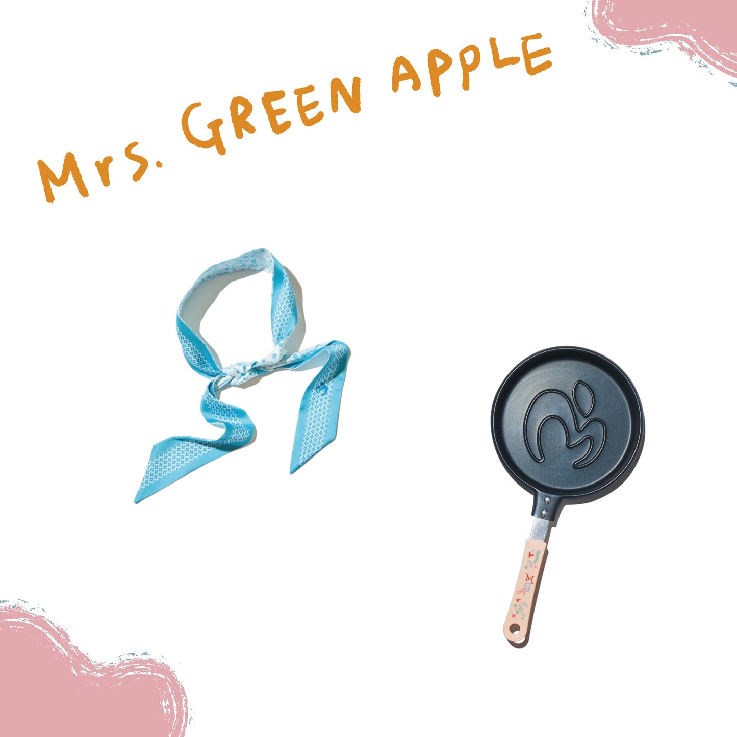 🍏 Mrs. GREEN APPLE - LANDMARK IN HARAJUKU - 絲巾/平底鍋 ♪︎ - 【長期預購-7月上旬後】