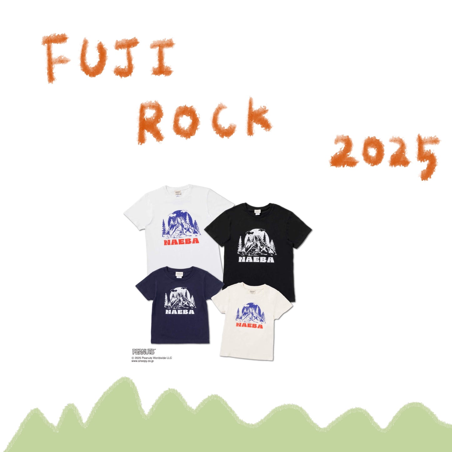 🗻 FUJI ROCK '25 - FUJI ROCK '25 ×GAN-BAN SNOOPY短袖上衣 ♪︎