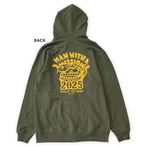 🐺 MAN WITH A MISSION - 2025干支LOGO連帽外套 ♪︎