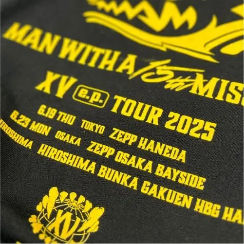 🐺 MAN WITH A MISSION - XV.ep Tour T-Shirt ♪︎