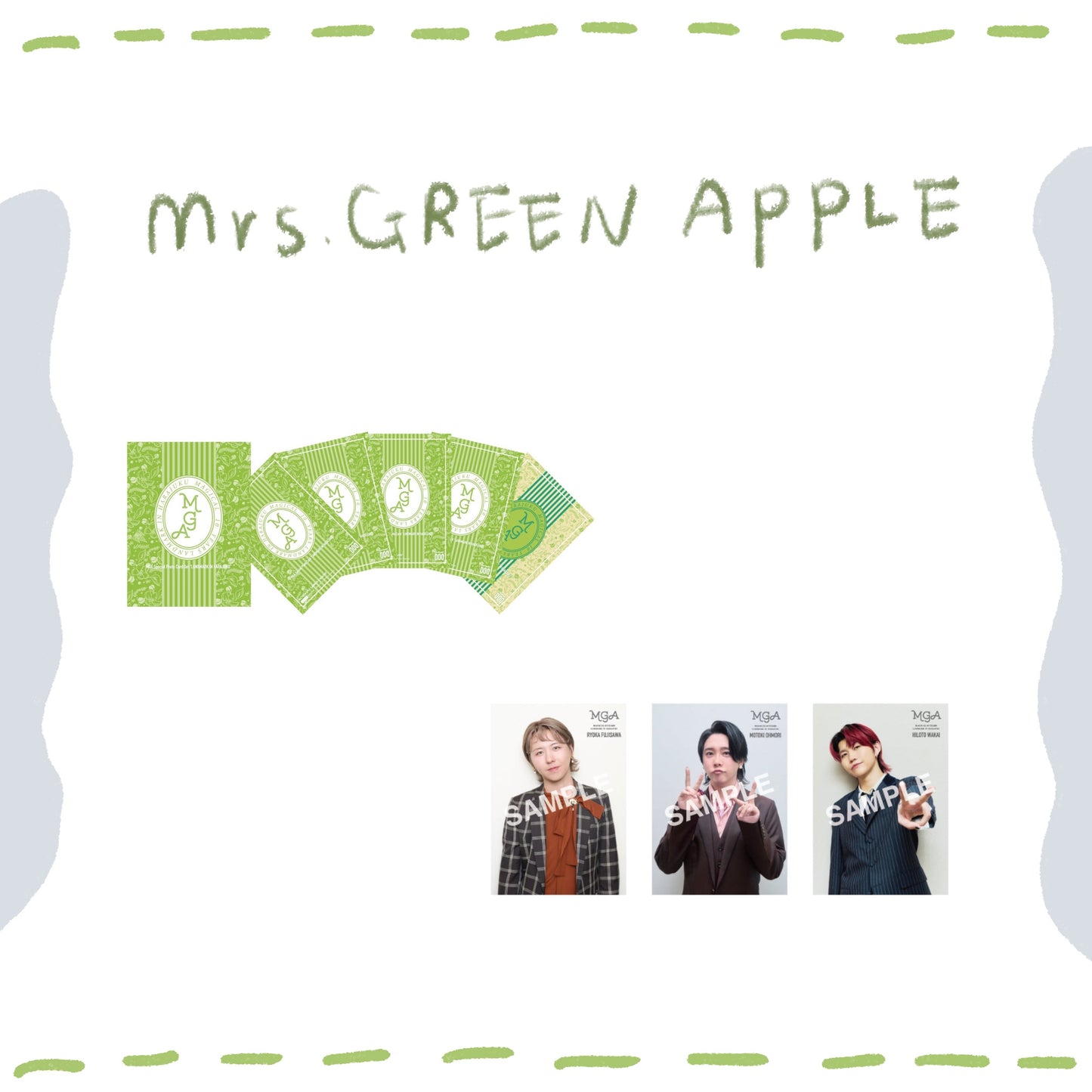 🍏 Mrs. GREEN APPLE - LANDMARK IN HARAJUKU - 小卡 - 【長期預購-7月上旬後】 ♪︎