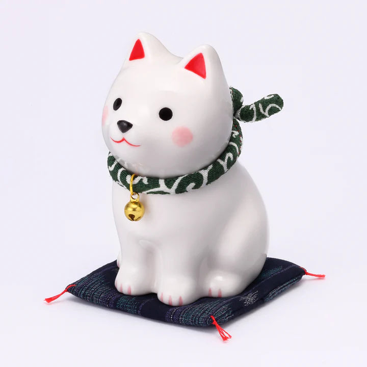 中外陶園– 藥師窯 - 狗勾日和坐姿柴犬 - 白柴 (小) ♪