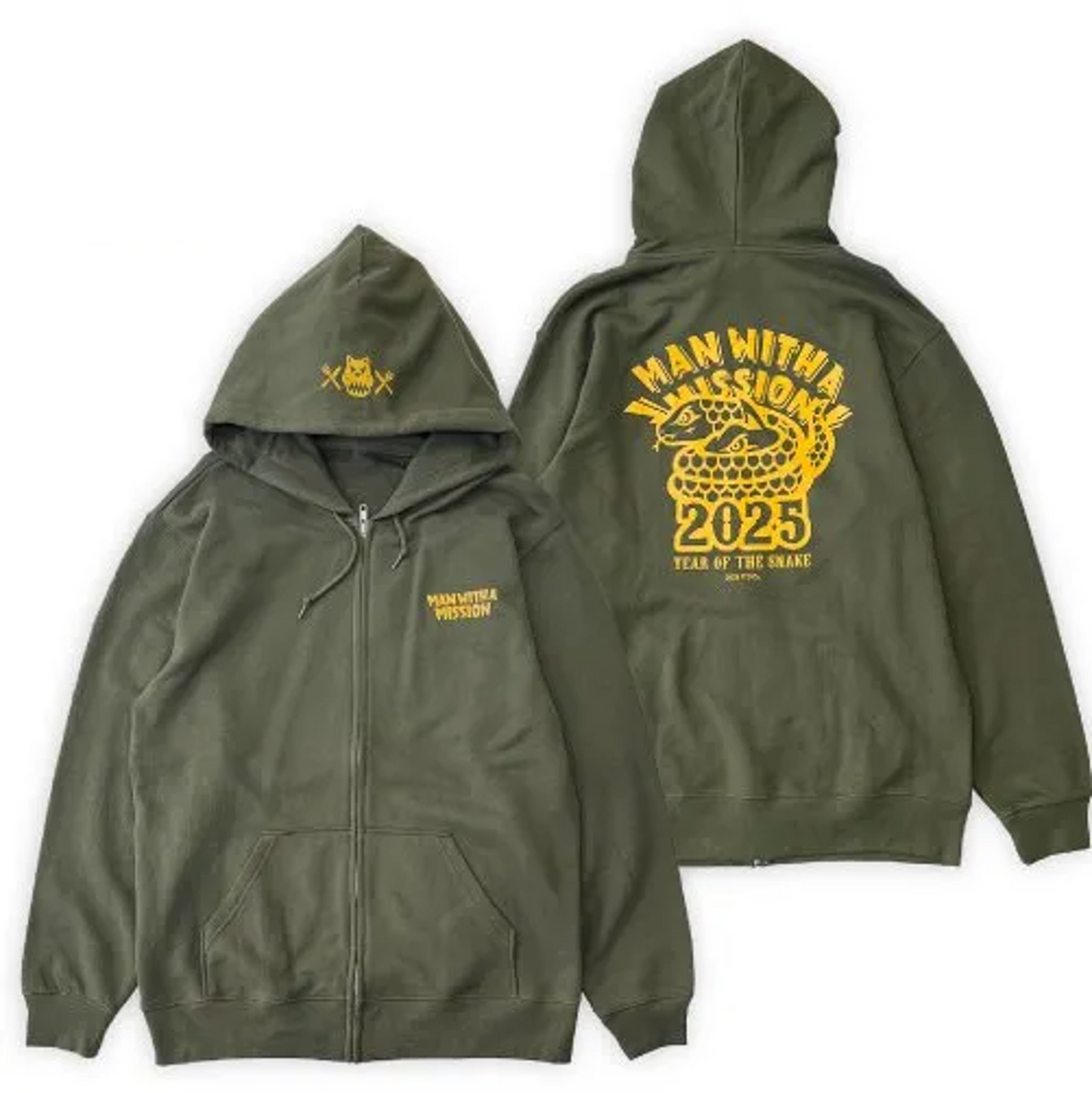 🐺 MAN WITH A MISSION - 2025干支LOGO連帽外套 ♪︎