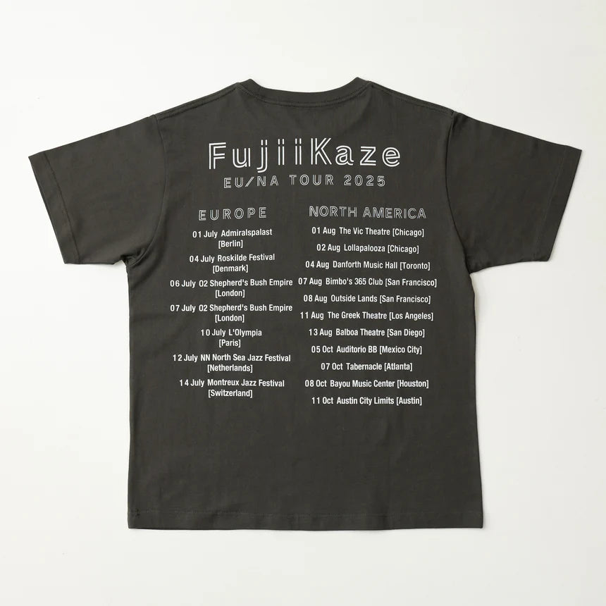 🌾 Fujii Kaze - EU / NA TOUR 2025 - 飲料T-Shirt ♪︎
