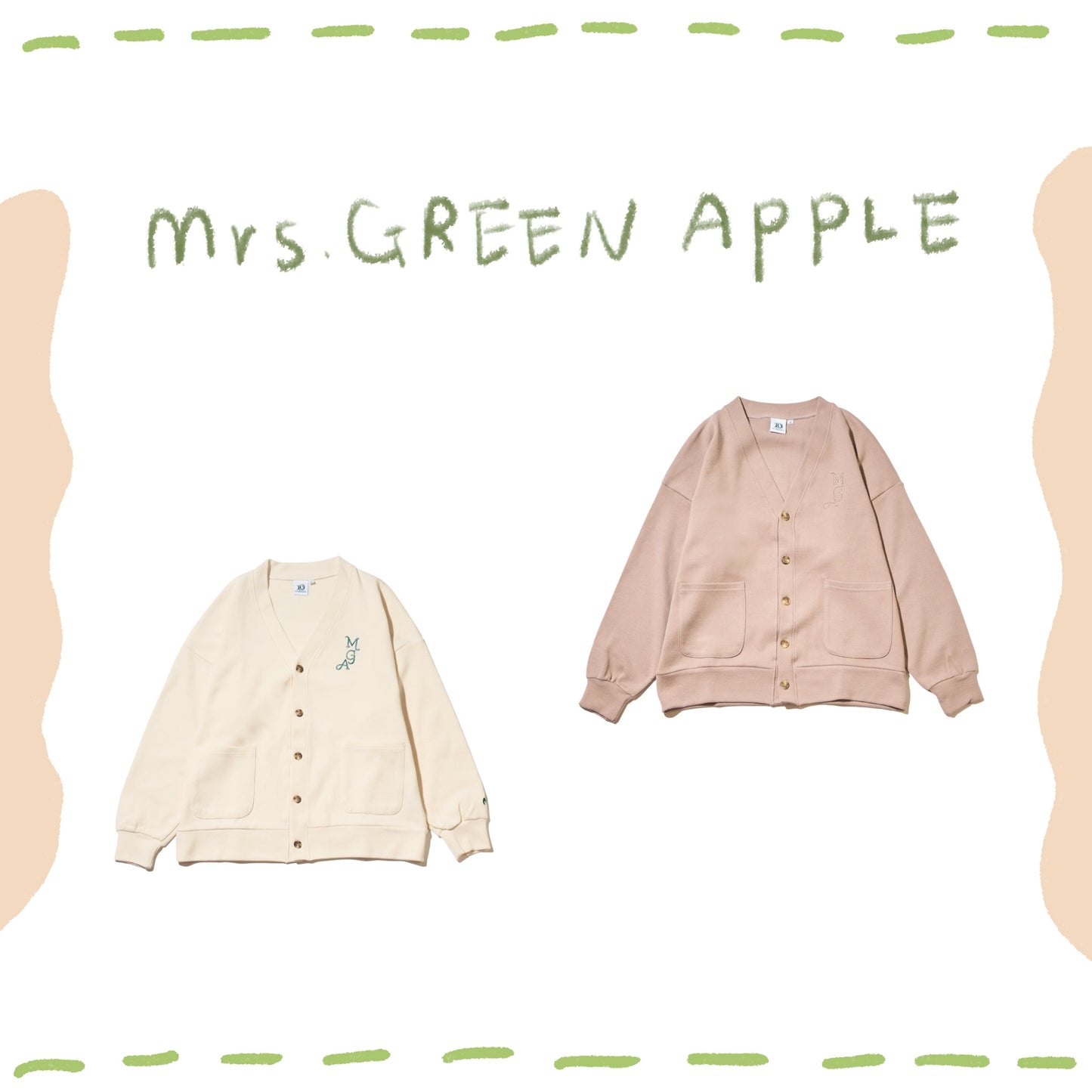 🍏 Mrs. GREEN APPLE - LANDMARK IN HARAJUKU - 開襟外套 ♪︎ - 【長期預購-7月上旬後】