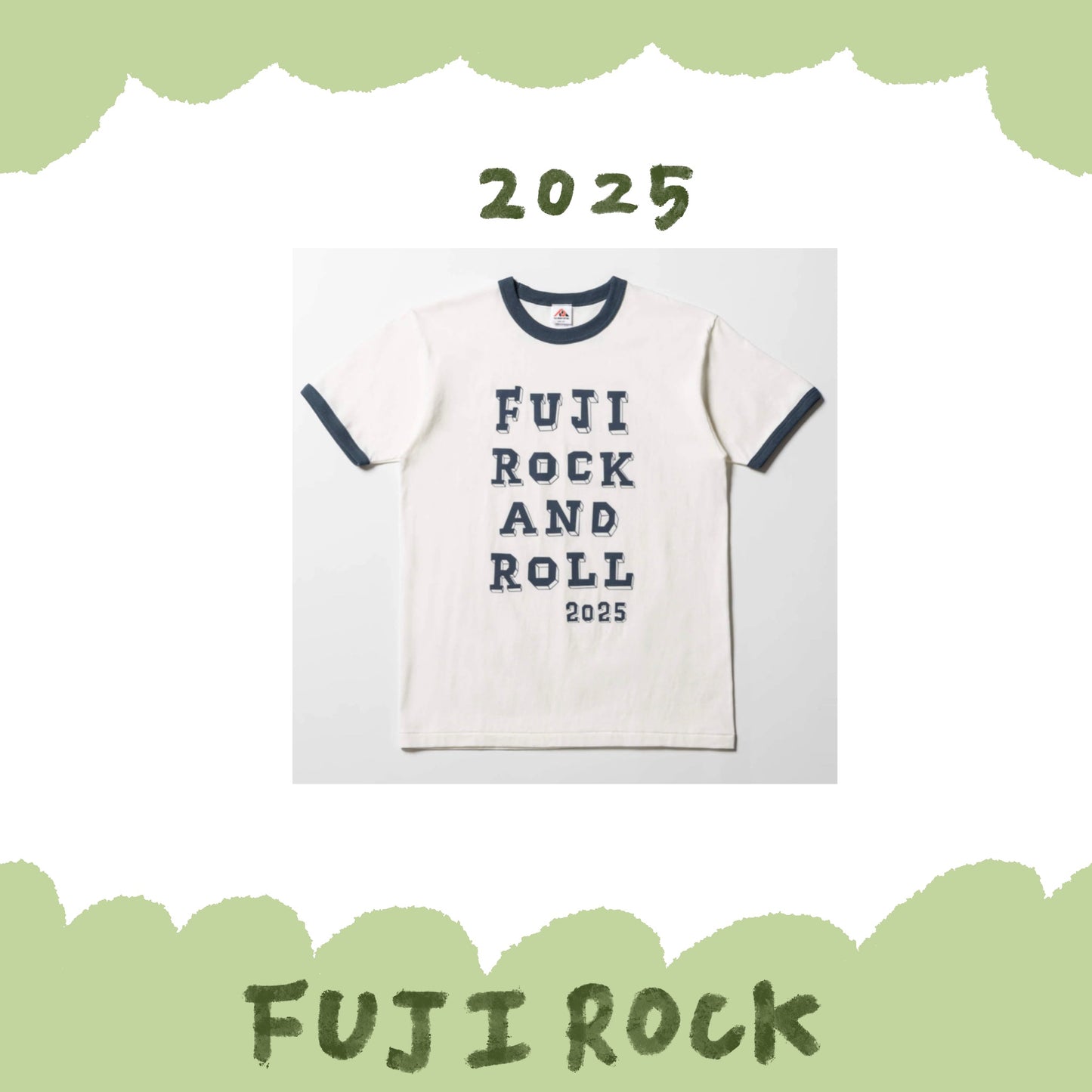 🗻 FUJI ROCK '25 - FUJI ROCK AND ROLL '25 短袖上衣 ♪︎