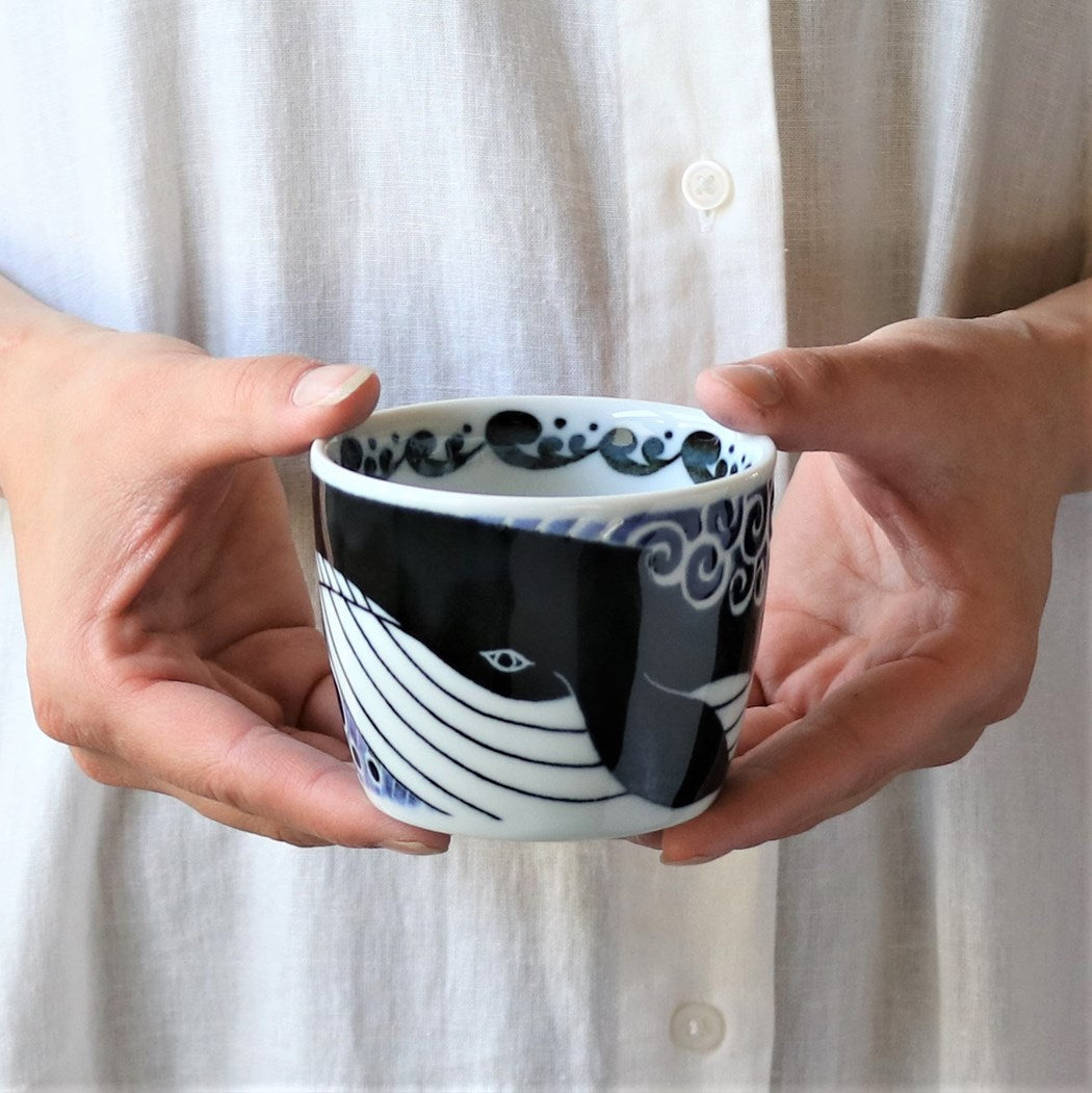 陶土庵 - 白浪鯨 - 豬口杯 ♪︎
