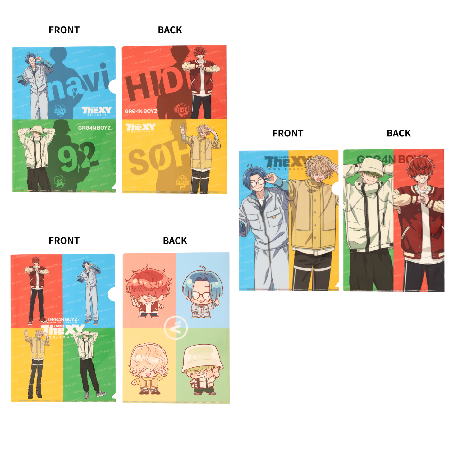 🦷 GRe4N BOYZ - 2025 ❛THE XY❜ 巡迴周邊第2彈 - 糖分 (資料夾3件組) ♪︎