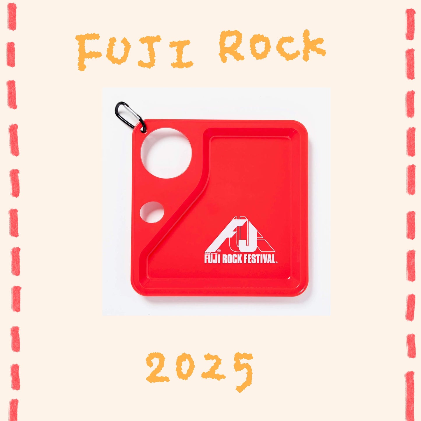 🗻 FUJI ROCK '25 - FUJI ROCK 盤子 ♪︎