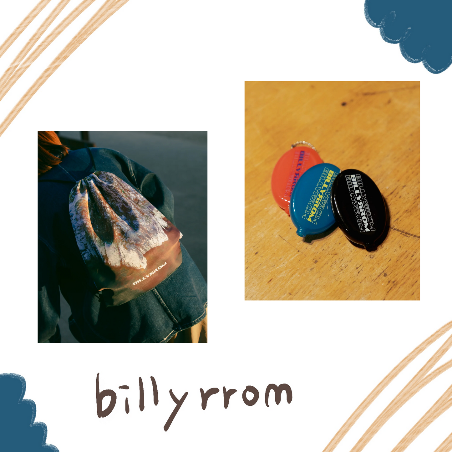 🌃 Billyrrom - “WiND”後背束口袋/小錢包 ♪︎