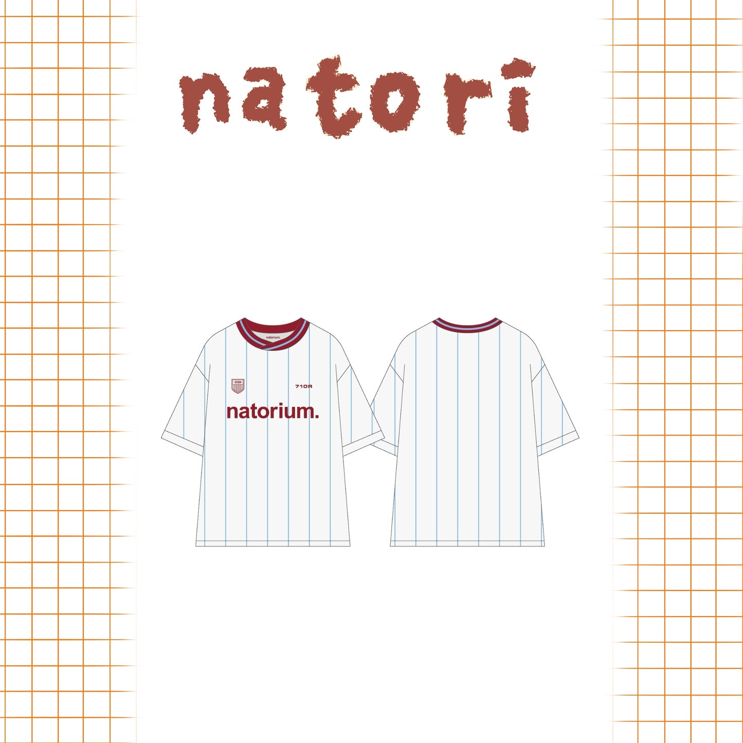🎧 NATORI - natorium 球衣 - 白色 ♪︎