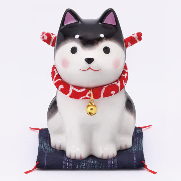 中外陶園– 藥師窯 - 狗勾日和坐姿柴犬 - 黑柴 (小) ♪