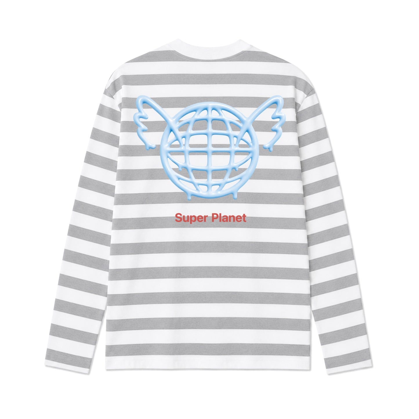 ⭐ YOASOBI - 超惑星 - 條紋長袖T White×Gray ♪︎ - 【長期預購-11月下旬】