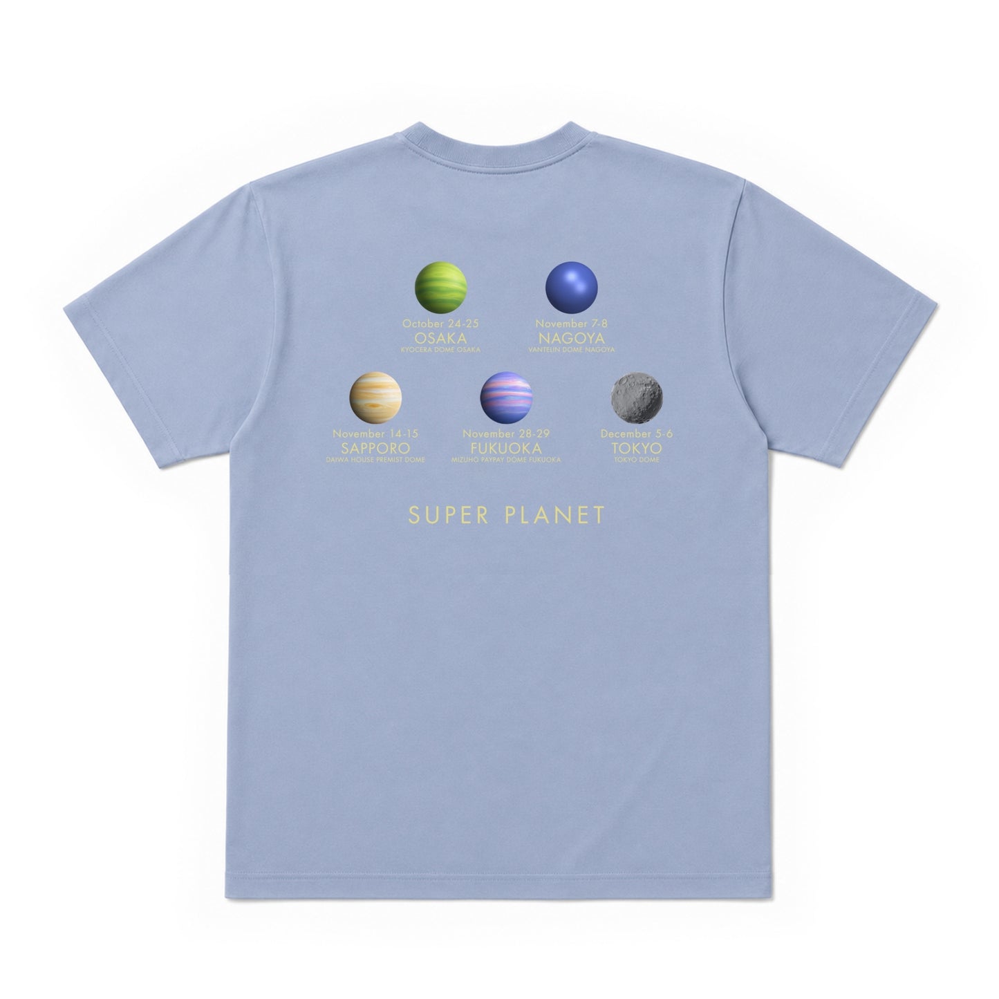 ⭐ YOASOBI - 超惑星 - T-Shirt Light Blue ♪︎ - 【長期預購-11月下旬】