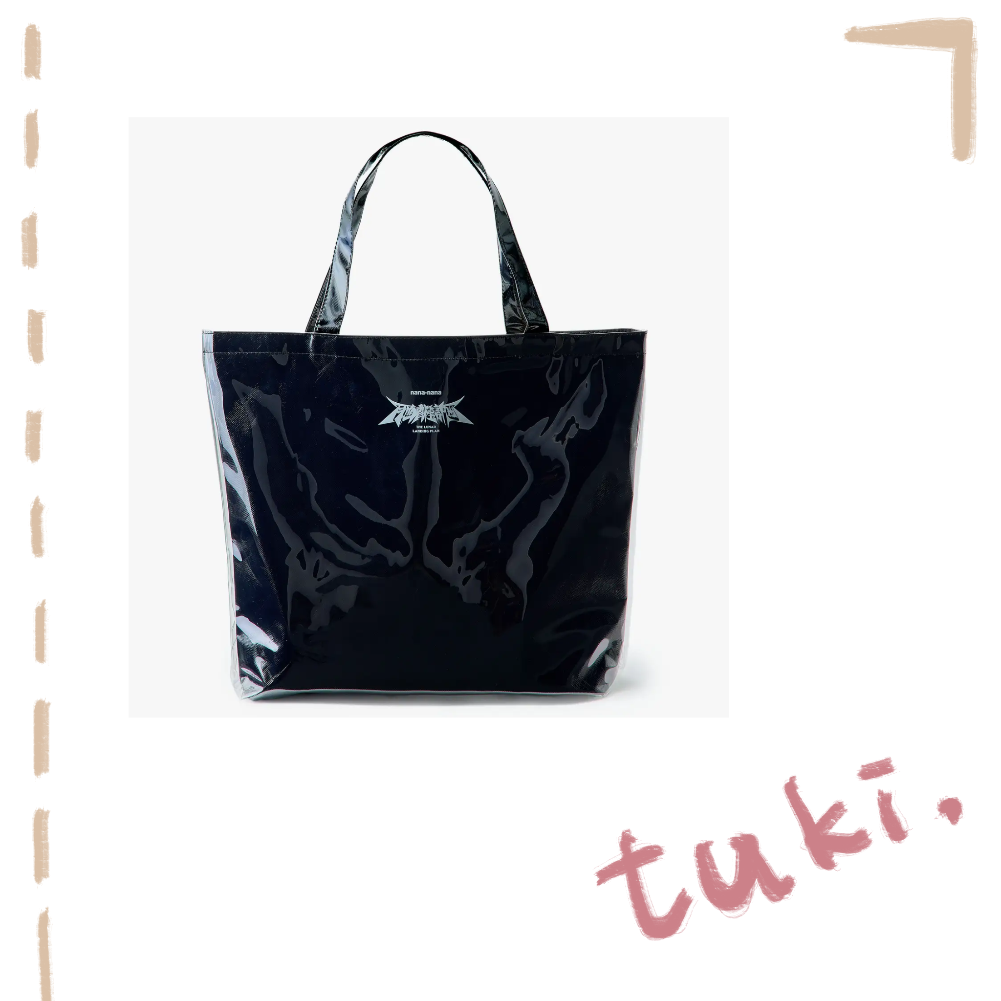 🌕 tuki. - tuki. x nana-nana - TPU NONWOVEN SHOPPING TOTE BAG