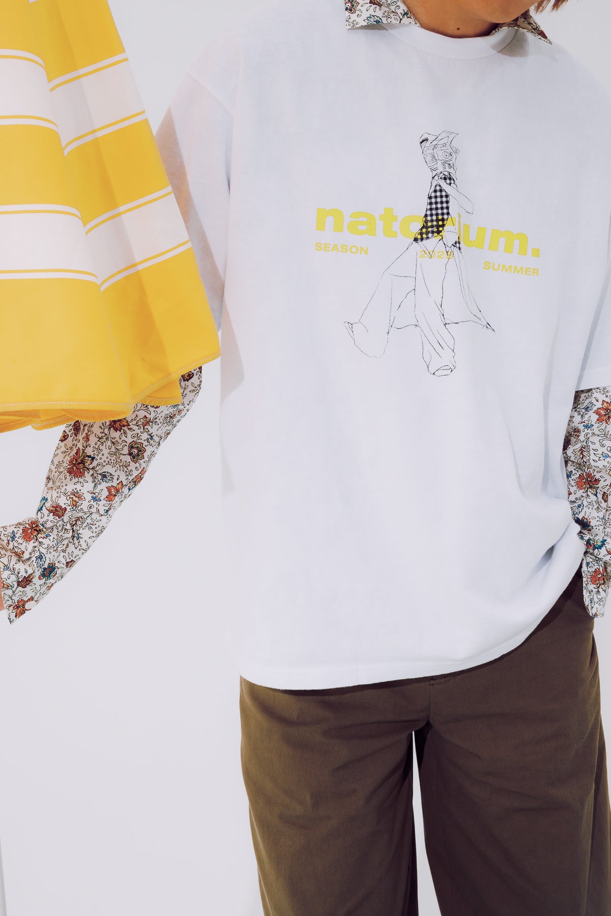 🎧 NATORI - DRESSING ROOM S/S Tee - 白色 ♪︎
