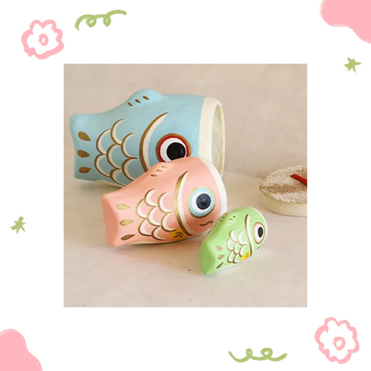一千乃 - 和紙工藝俄羅斯娃娃 - 鯉魚旗- Baby Color ♪