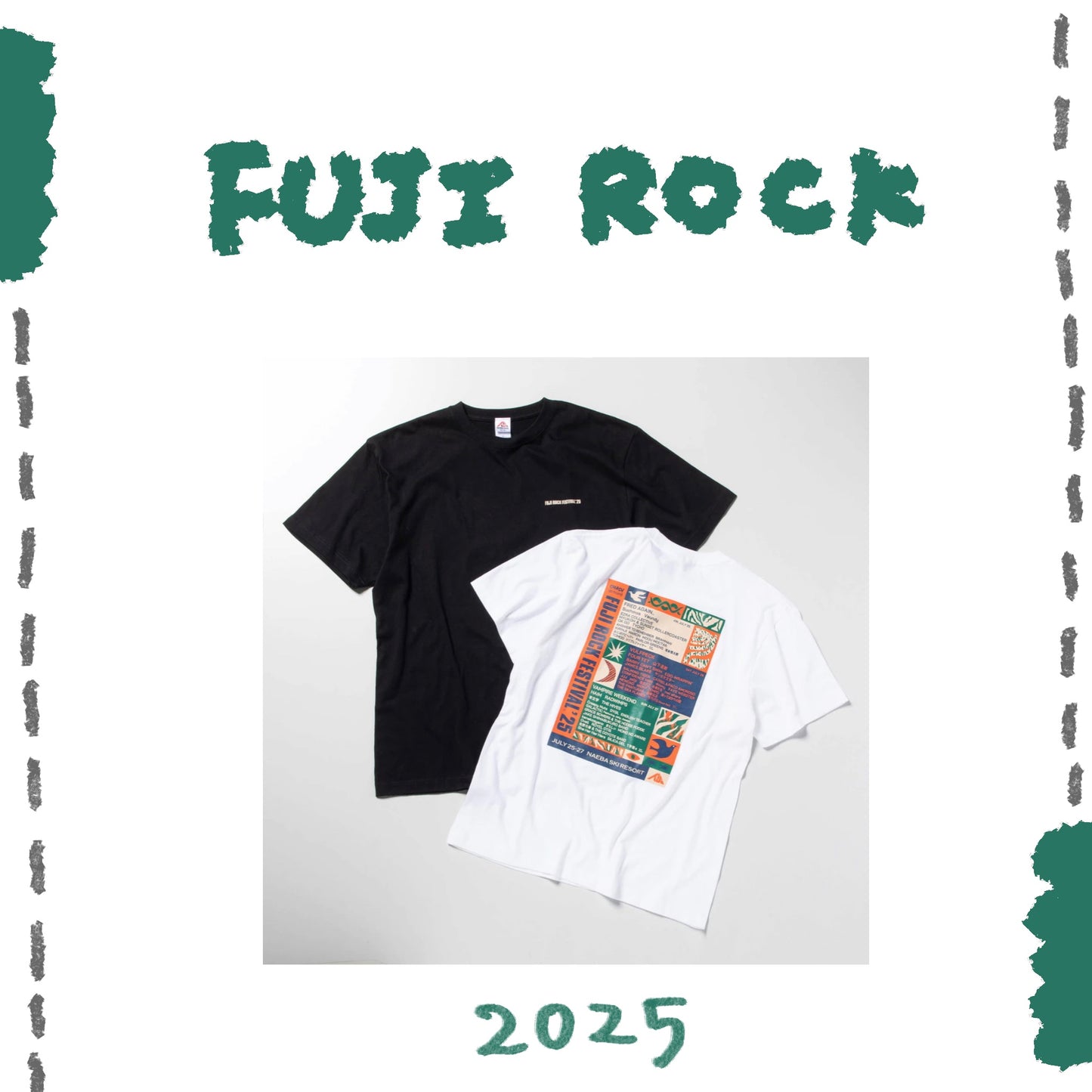 🗻 FUJI ROCK '25 - Early Line Up 短袖上衣 ♪︎