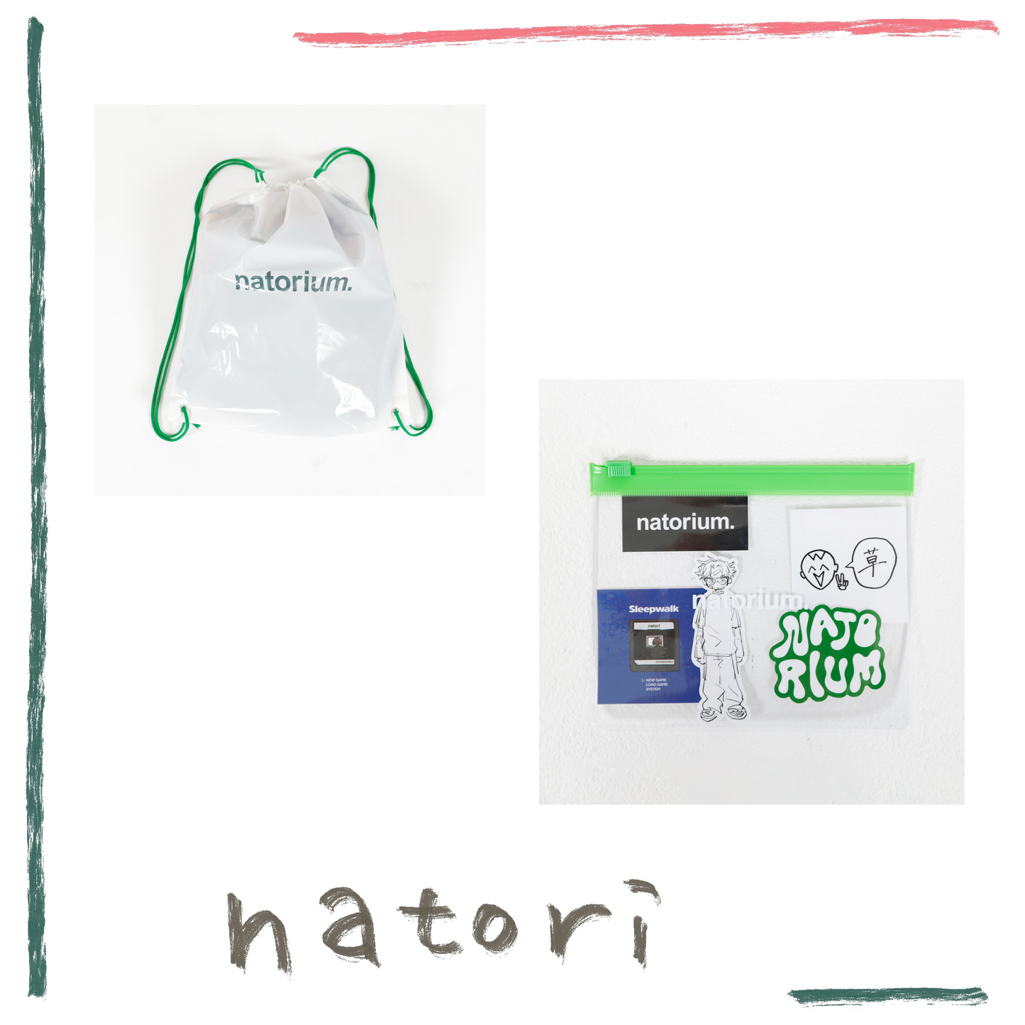 🎧 NATORI - natorium - 束口袋/貼紙組 ♪︎