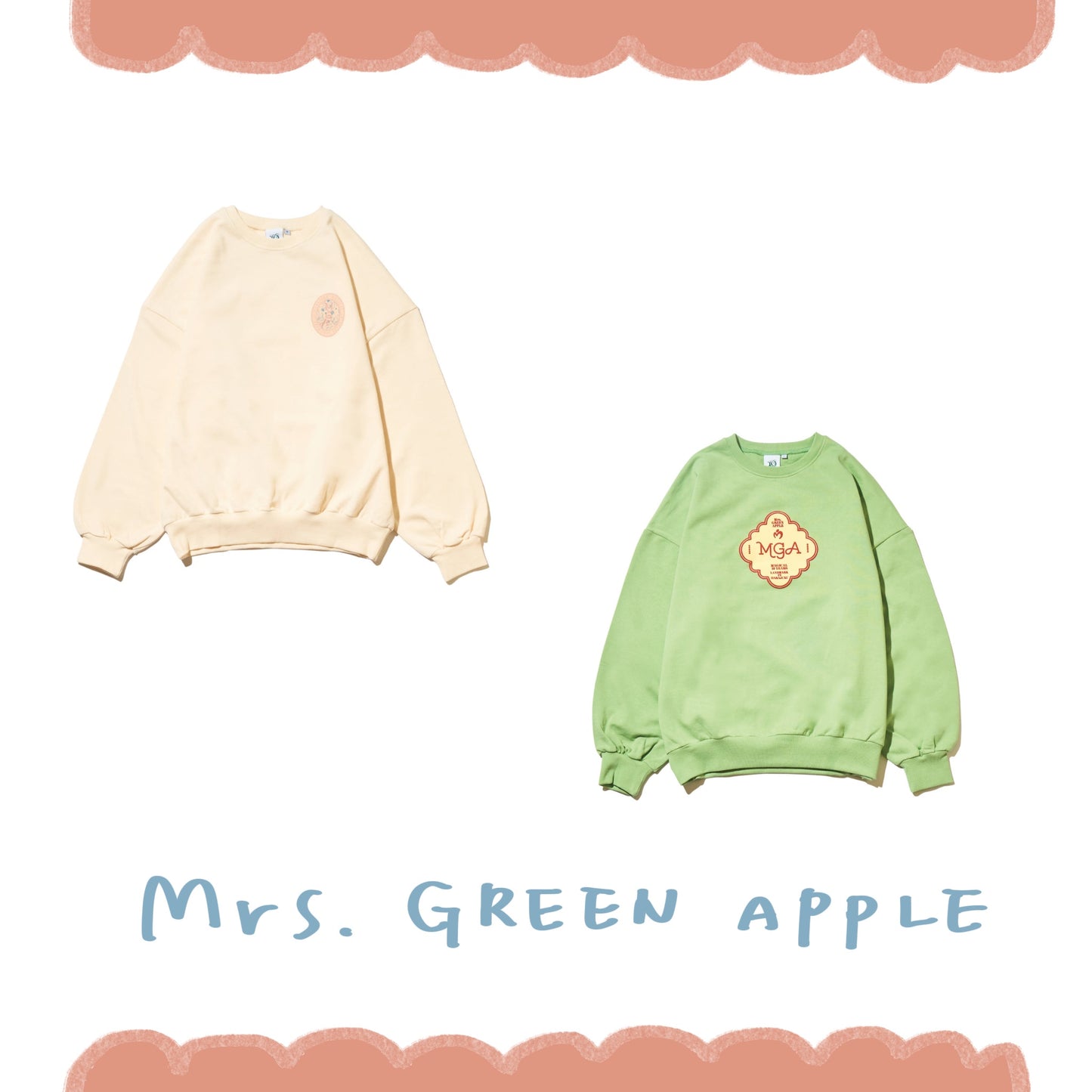 🍏 Mrs. GREEN APPLE - LANDMARK IN HARAJUKU - 長袖大學T ♪︎ - 【長期預購-7月上旬後】
