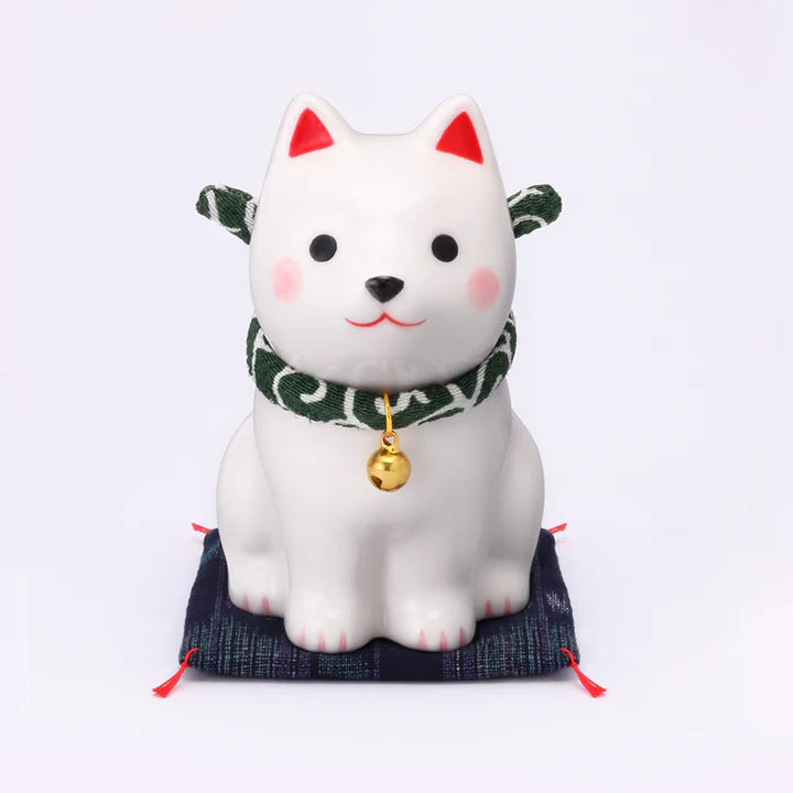 中外陶園– 藥師窯 - 狗勾日和坐姿柴犬 - 白柴 (小) ♪
