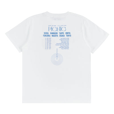💣 AiNA THE END - LIVE TOUR 2026 -PICNIC - PICNIC TOUR T-Shirt (White) ♪︎