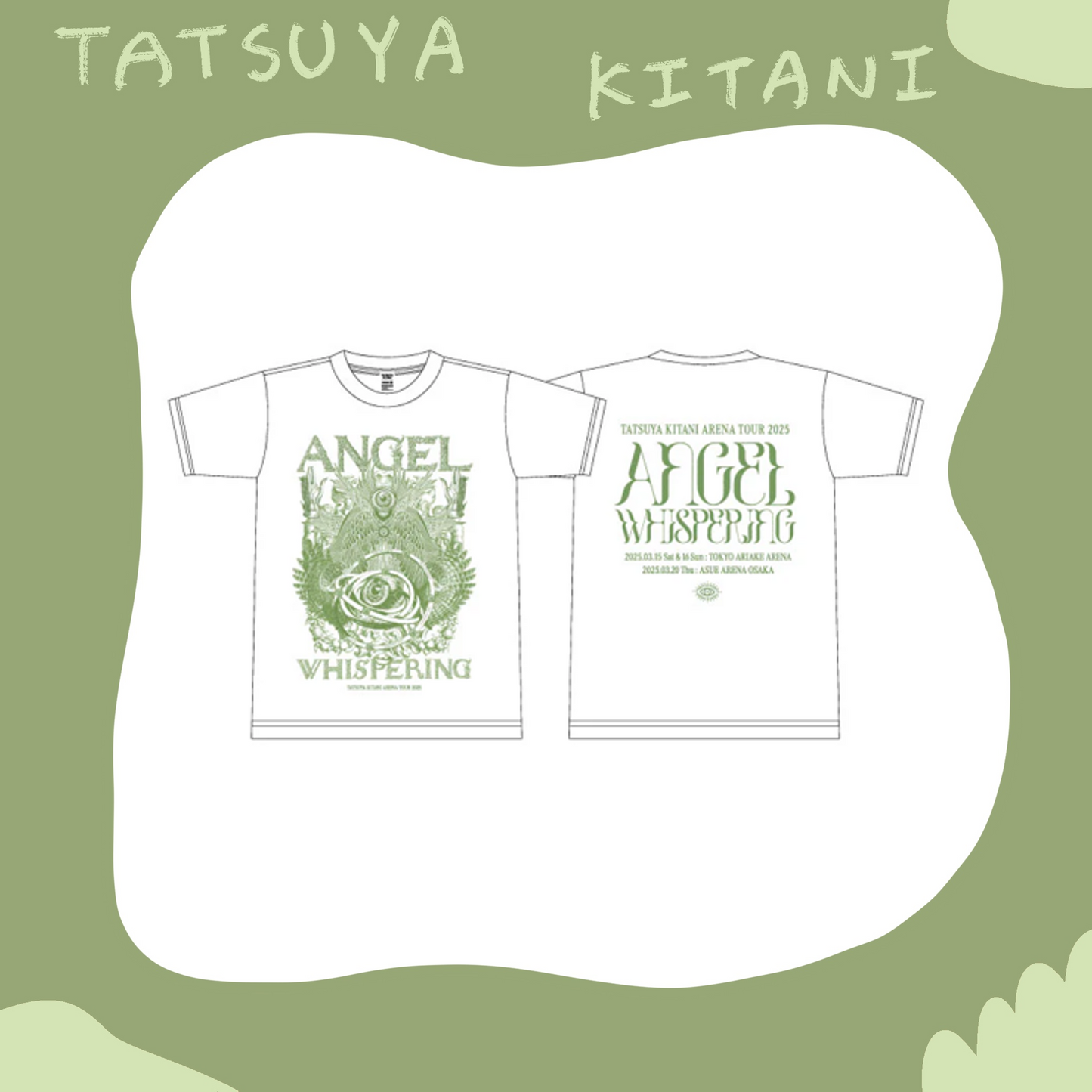 🎸 Kitani Tatsuya - ANGEL WHISPERING - 短袖上衣 ♪︎