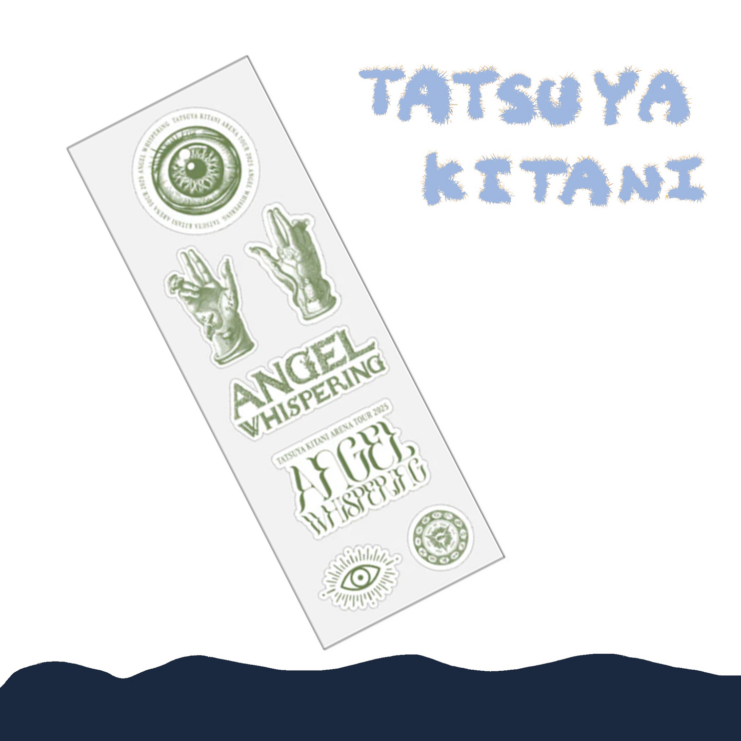 🎸 Kitani Tatsuya - ANGEL WHISPERING - 立體貼紙組(內含7張貼紙) ♪︎