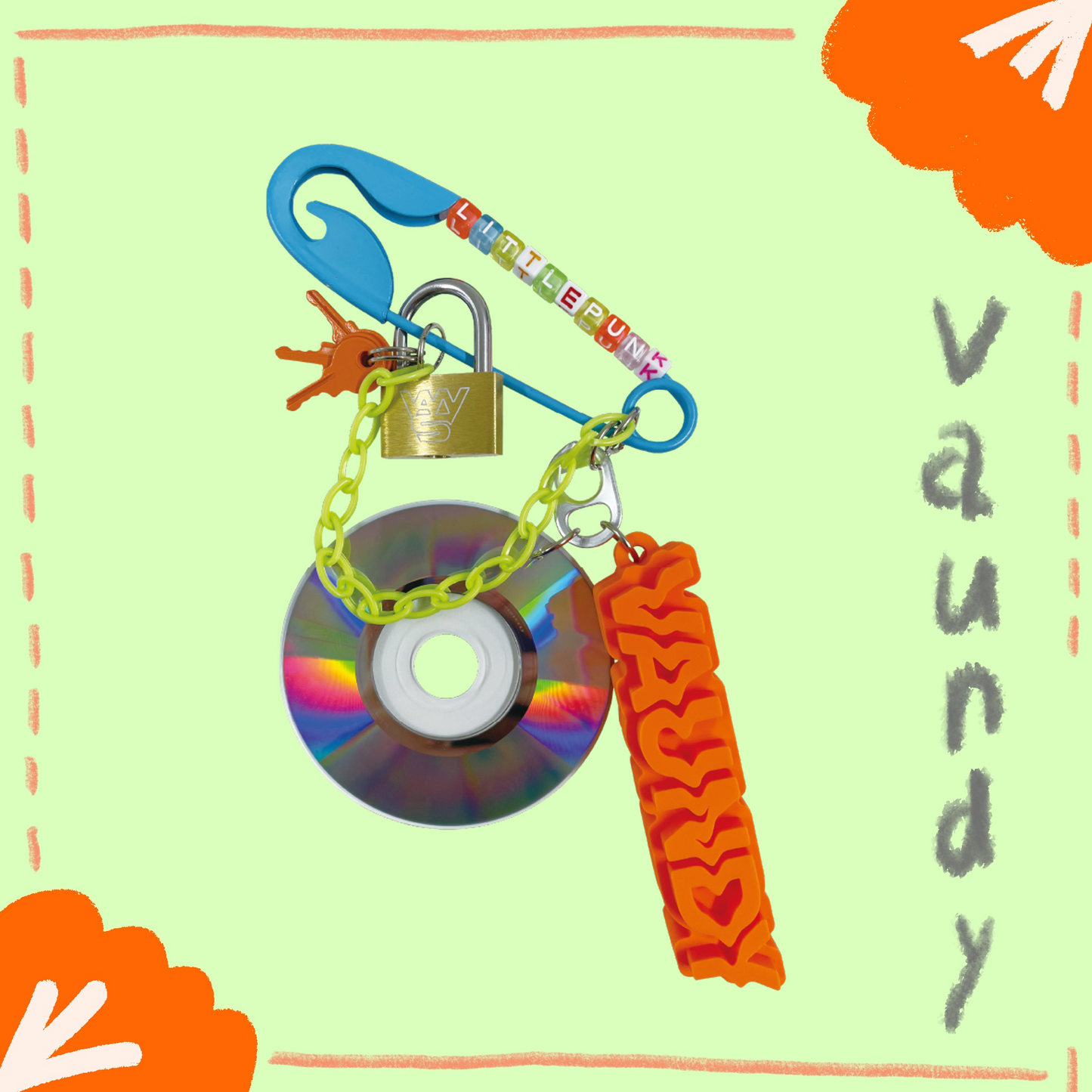 🍥 Vaundy - little punk - 大玩具鑰匙圈 ♪︎
