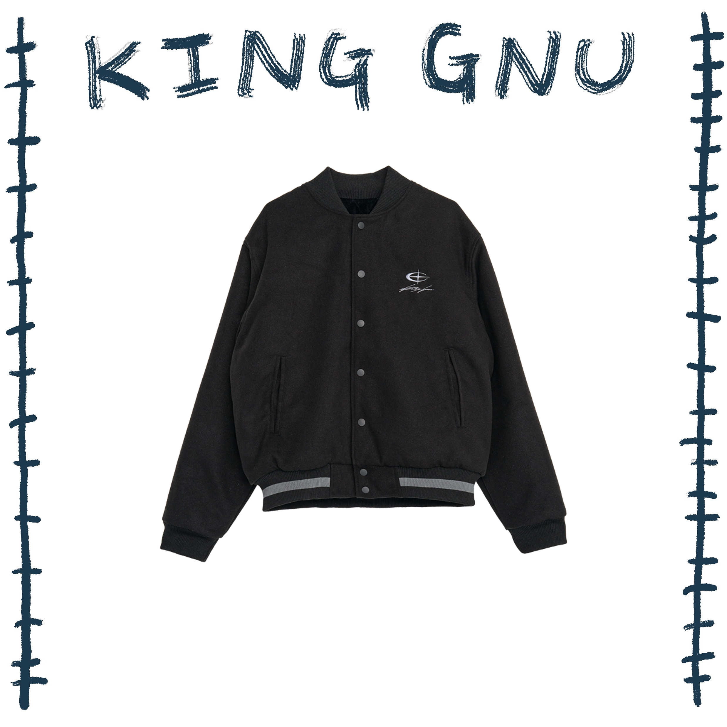 👑🐂 King Gnu - CEN+RAL Tour 2026 - CEN+RAL STADIUM JACKET (BLACK 👑🐂 King Gnu - CEN+RAL Tour 2026 - CEN+RAL STADIUM JACKET (BLACK
