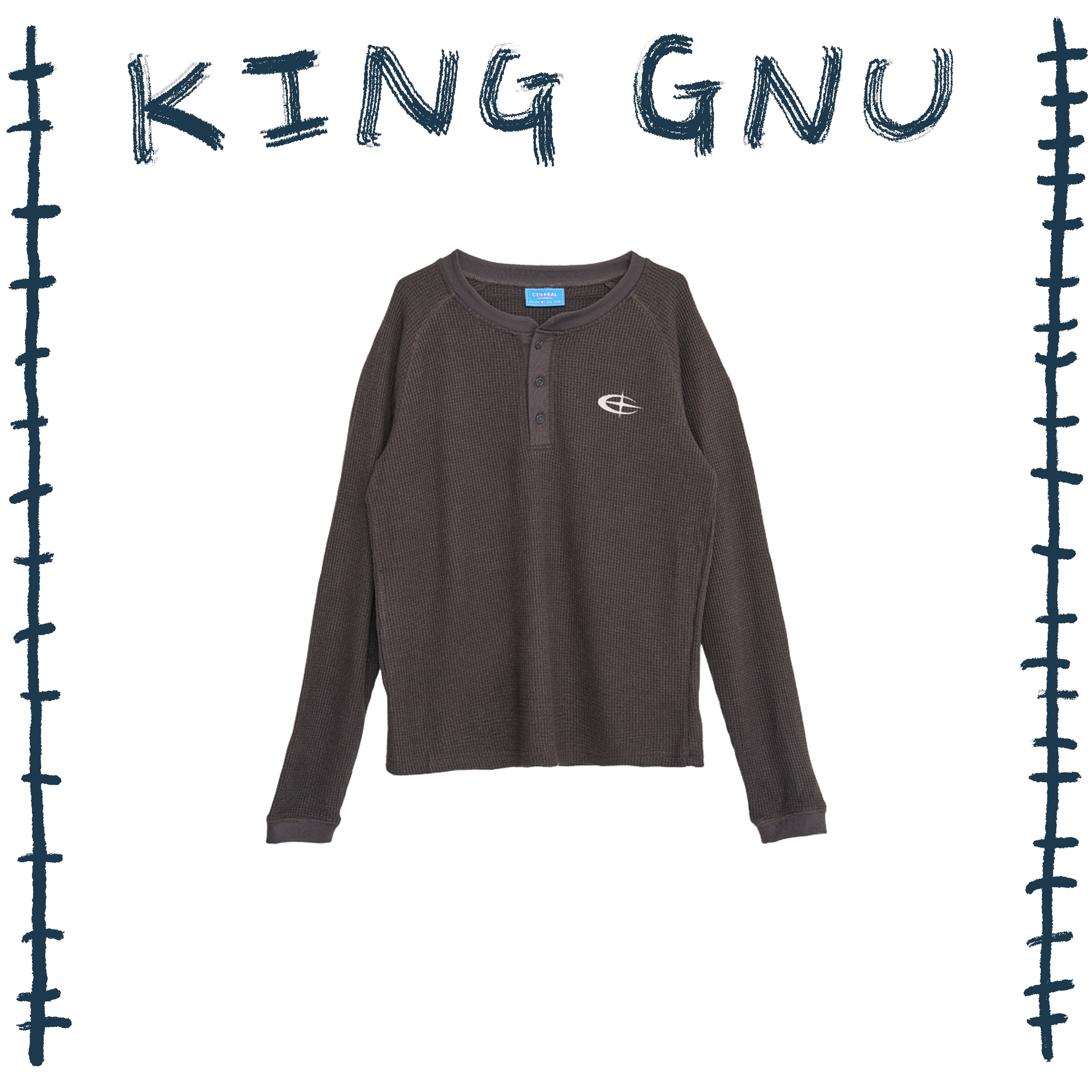 👑🐂 King Gnu - CEN+RAL Tour 2026 - CEN+RAL WUFFLE L/S TEE