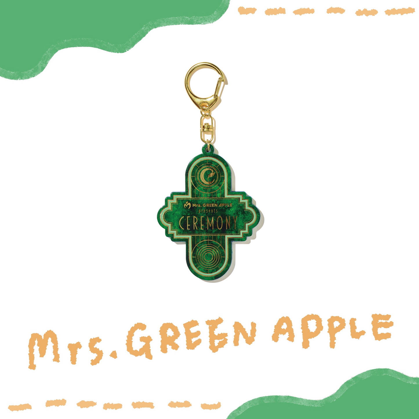 🍏 Mrs. GREEN APPLE - CEREMONY - 壓克力鑰匙圈 ♪︎ - 【中期預購-8月下旬】