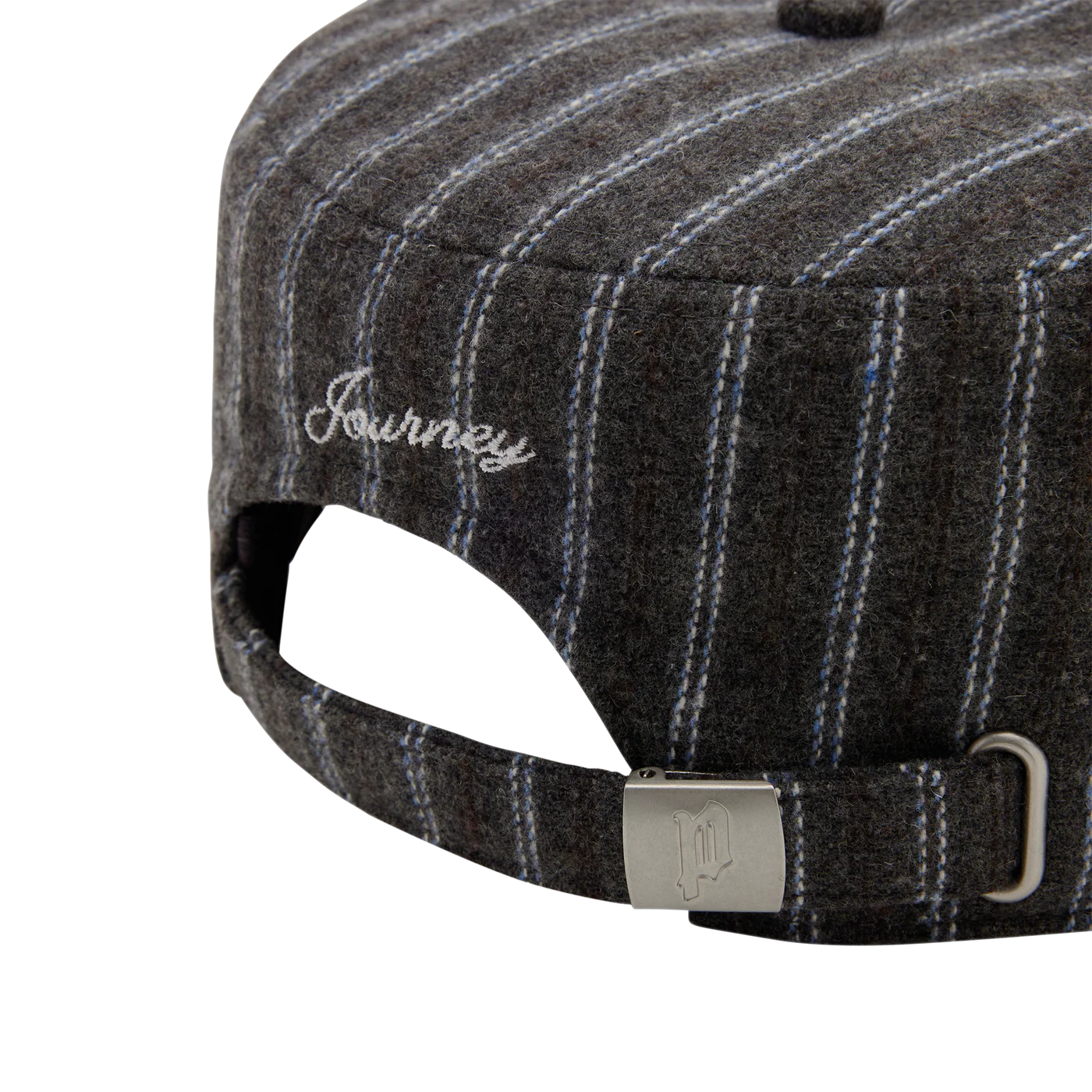 👑🐂 Pointless Journey 常田大希 - STRIPE PILLBOX CAP– CHARCOAL ♪︎ - 【長期預購-6月下旬】