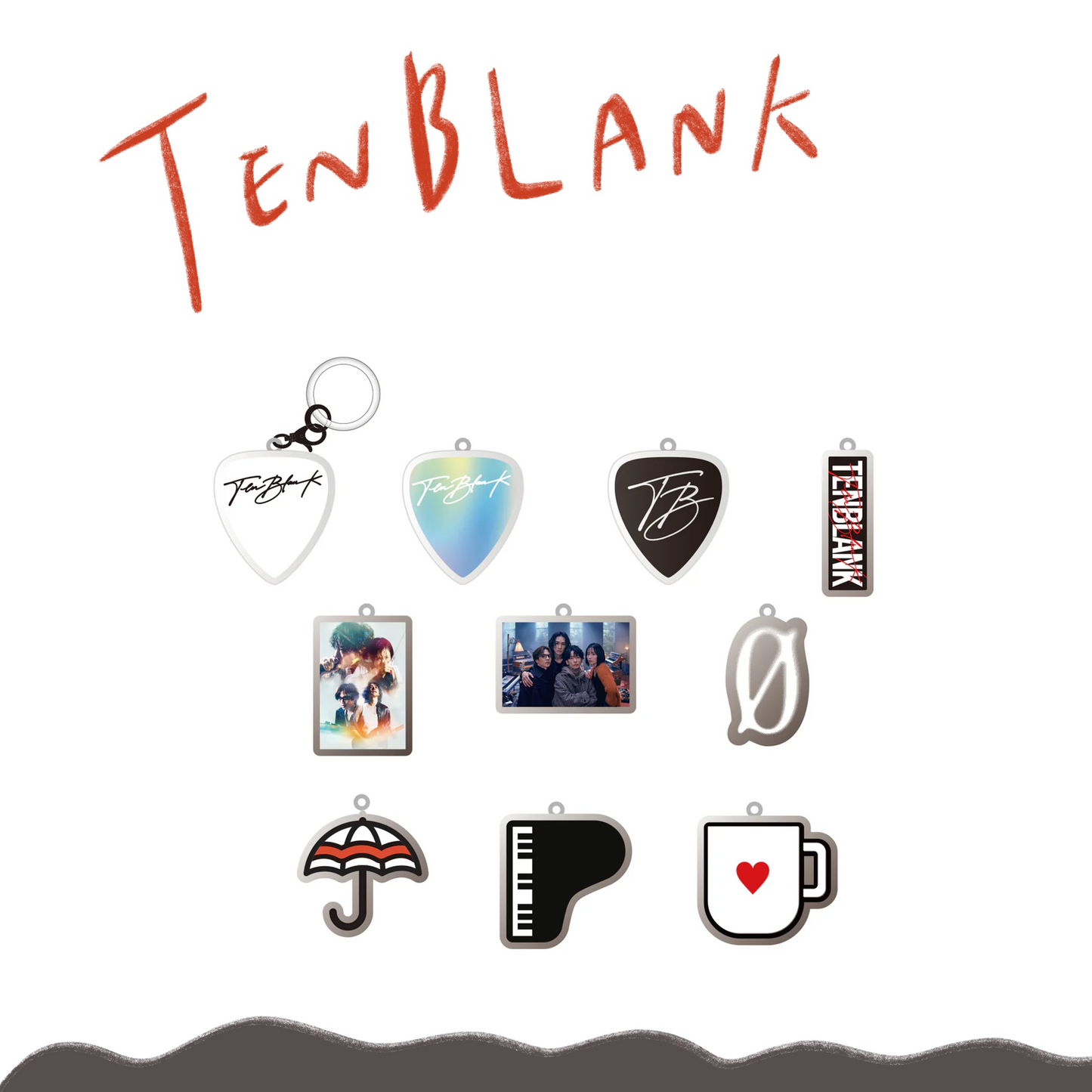 ⬜ TENBLANK - 小吊牌 (10 types/隨機款式) ♪︎ - 【中期預購-10月中旬】