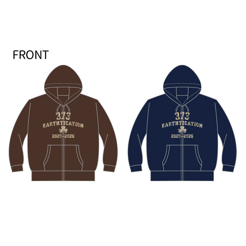 3️⃣7️⃣3️⃣ 美波 - 373Earthtication - college Zip Parker〔Hot chocolate〕 ♪︎