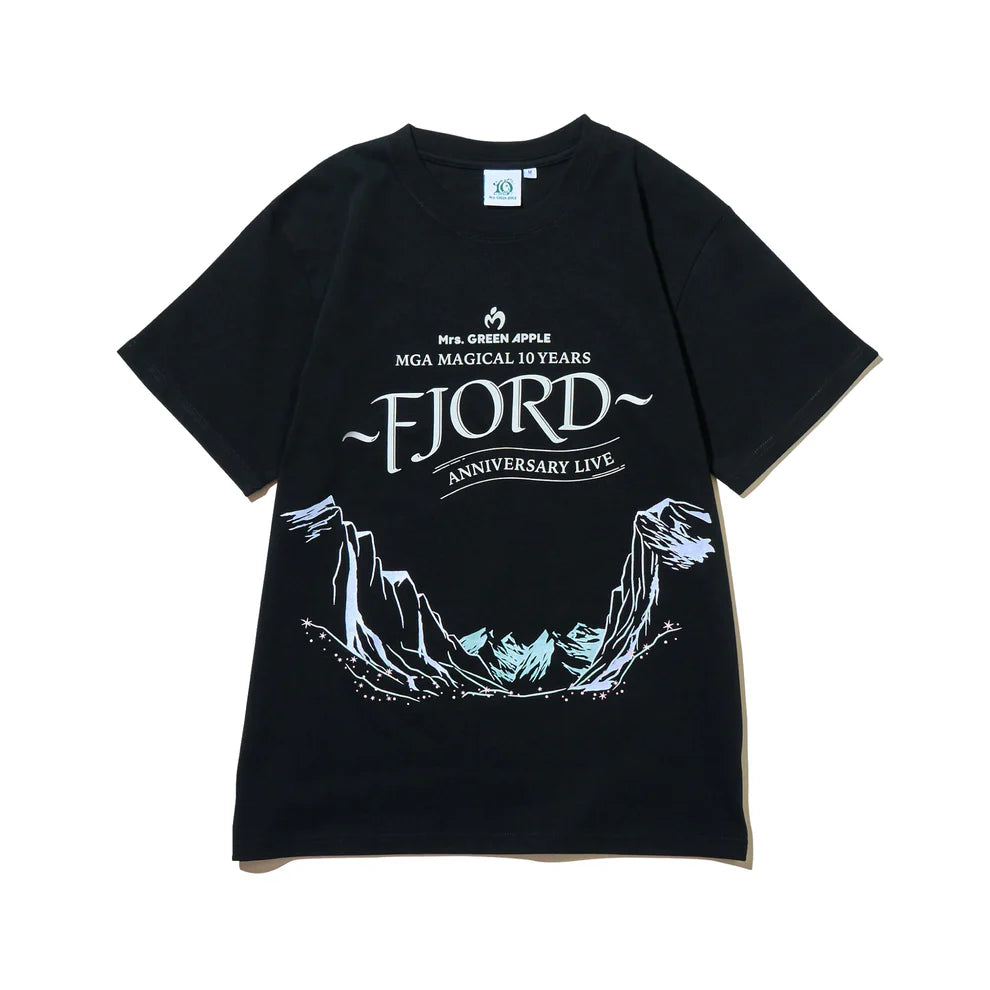 🍏 Mrs. GREEN APPLE - FJORD - LOGO短袖上衣(黑色/白色) ♪︎ - 【長期預購-10月上旬】