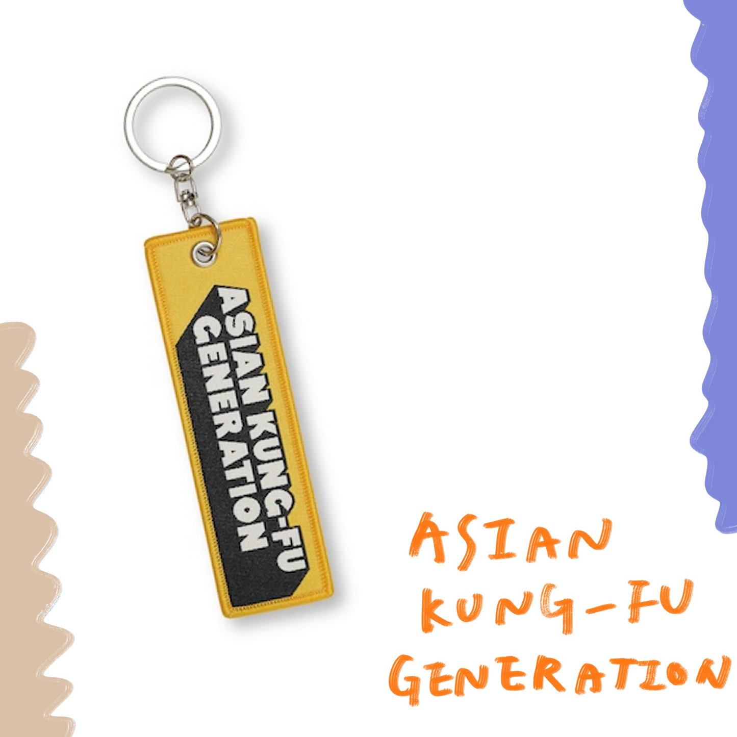 🍂 ASIAN KUNG-FU GENERATION - 2025 OFFICIAL GOODS - FLAT TAG 鑰匙圈 ♪︎
