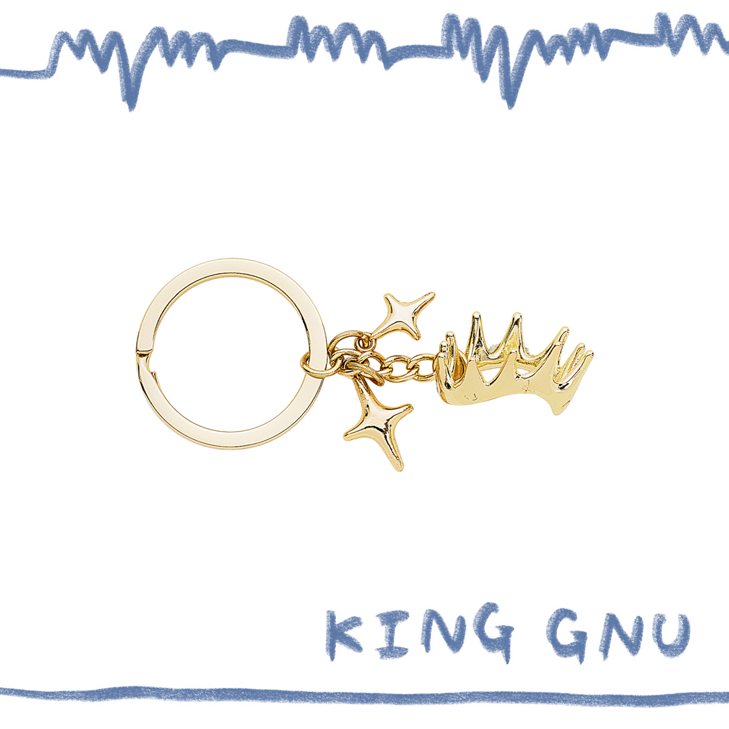 👑🐂 King Gnu - CEN+RAL Tour 2026 - GUNYA CROWN 鑰匙圈 (GOLD) ♪︎ - 【長期預購-202607】