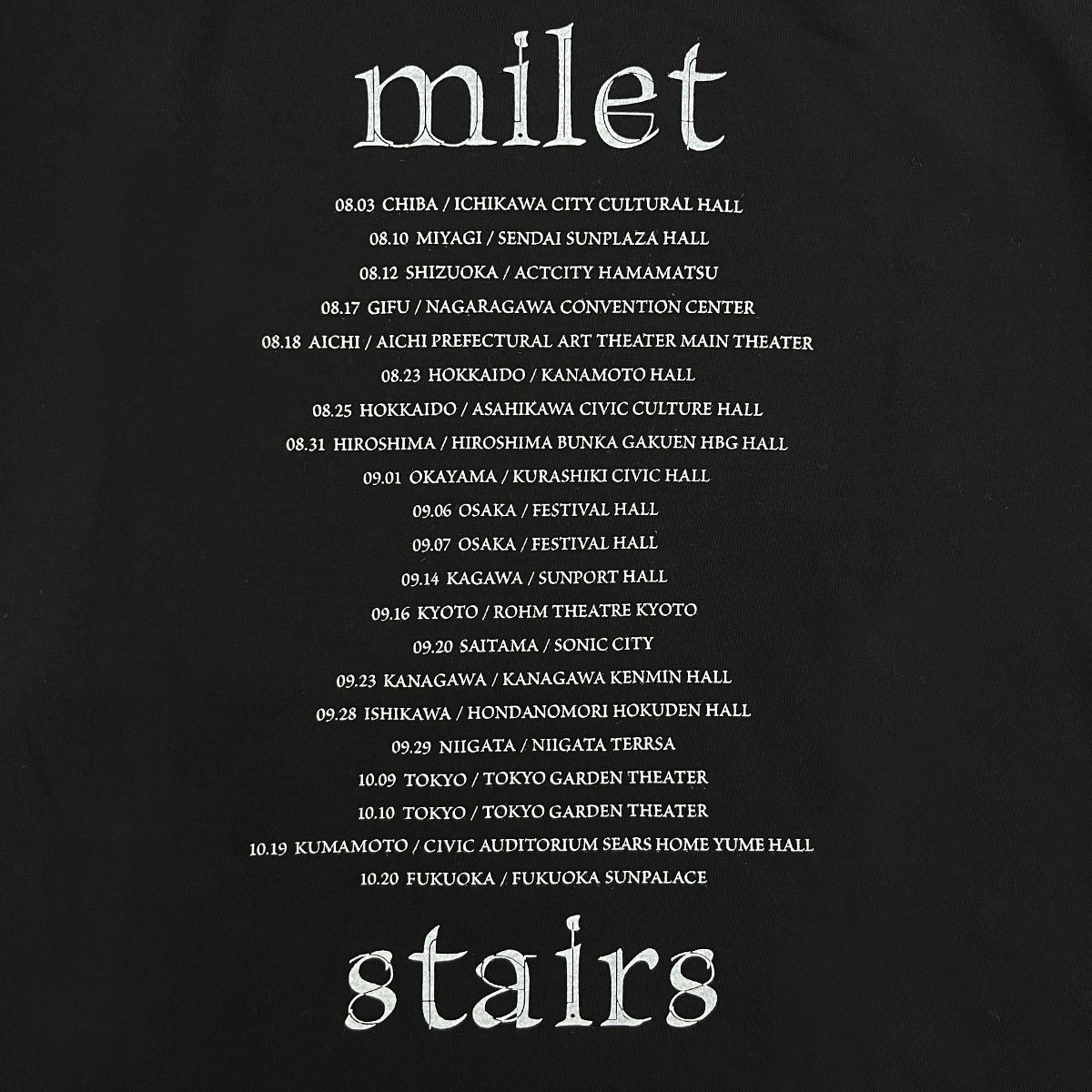🎈 milet - “stairs” - 短袖上衣 / Polaroid 短袖上衣 ♪︎