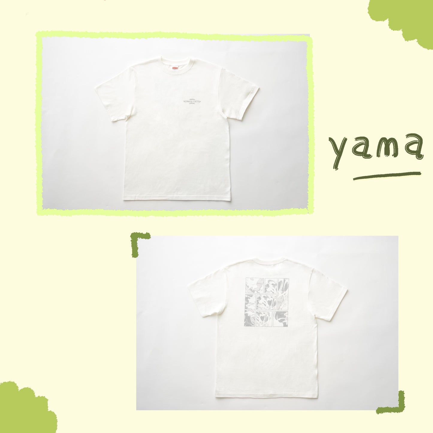 ☄️ Yama - awake&build T-shirts - ともわかver. Offwhite ♪︎
