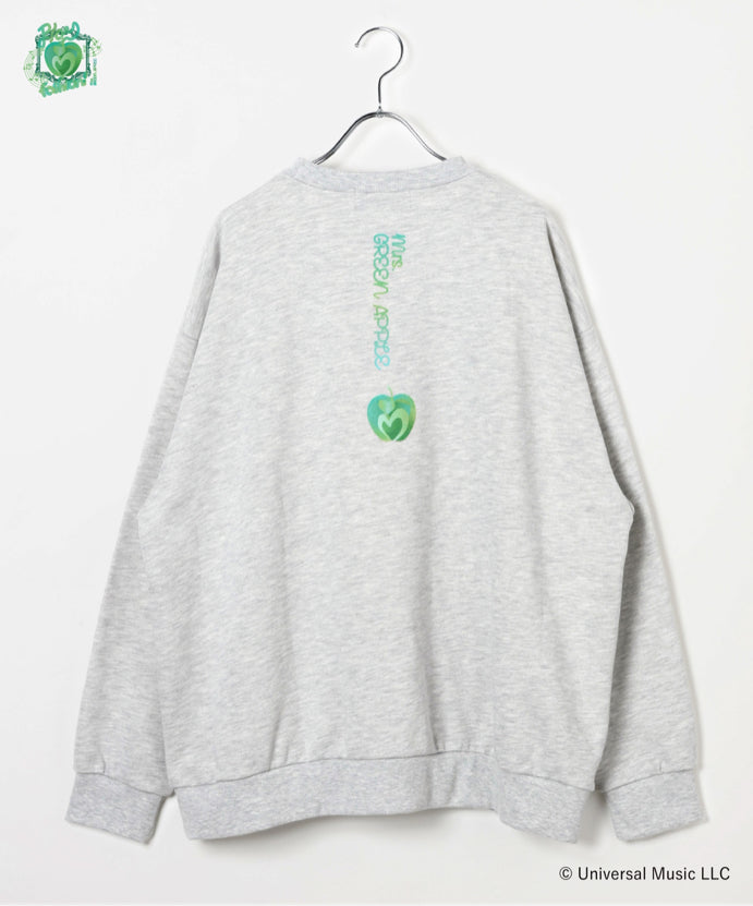 🍏 Mrs. GREEN APPLE - Mrs. GREEN APPLE × and ST - Oversized Sweatshirt / Gray ♪︎ - 【中期預購-202604】