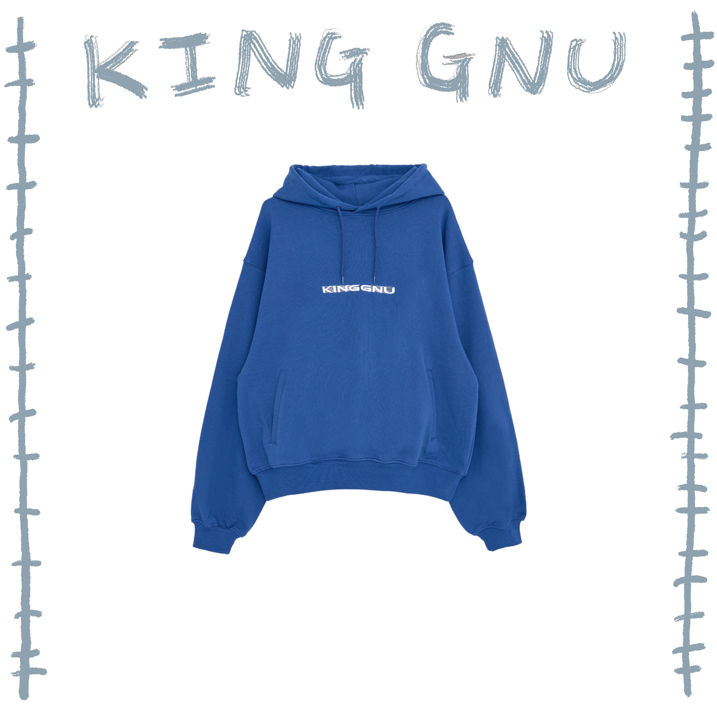 👑🐂 King Gnu - CEN+RAL Tour 2026 - KG IS DEAD HOODIE (BLUE