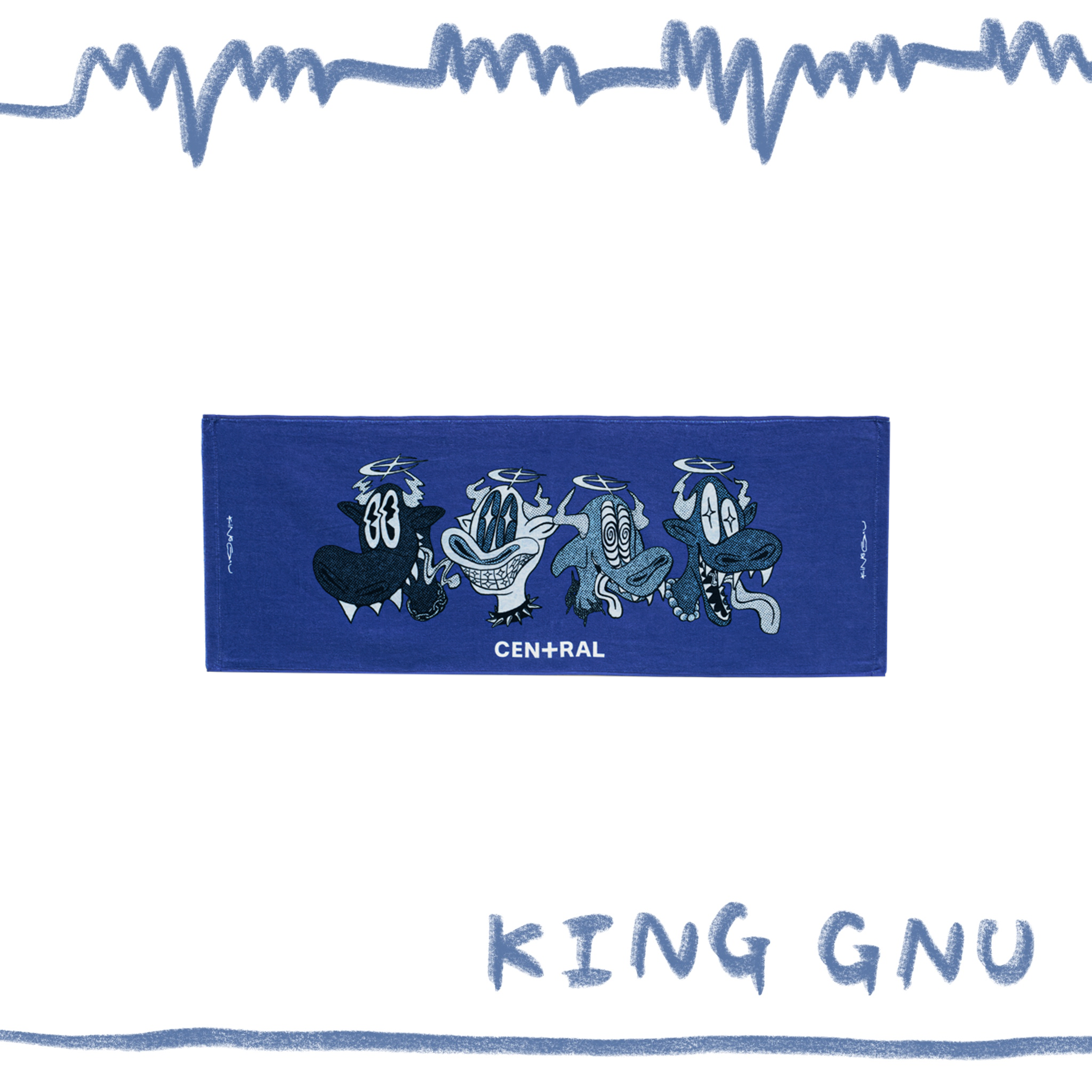 👑🐂 King Gnu - CEN+RAL Tour 2026 - KG IS DEAD 毛巾(BLUE