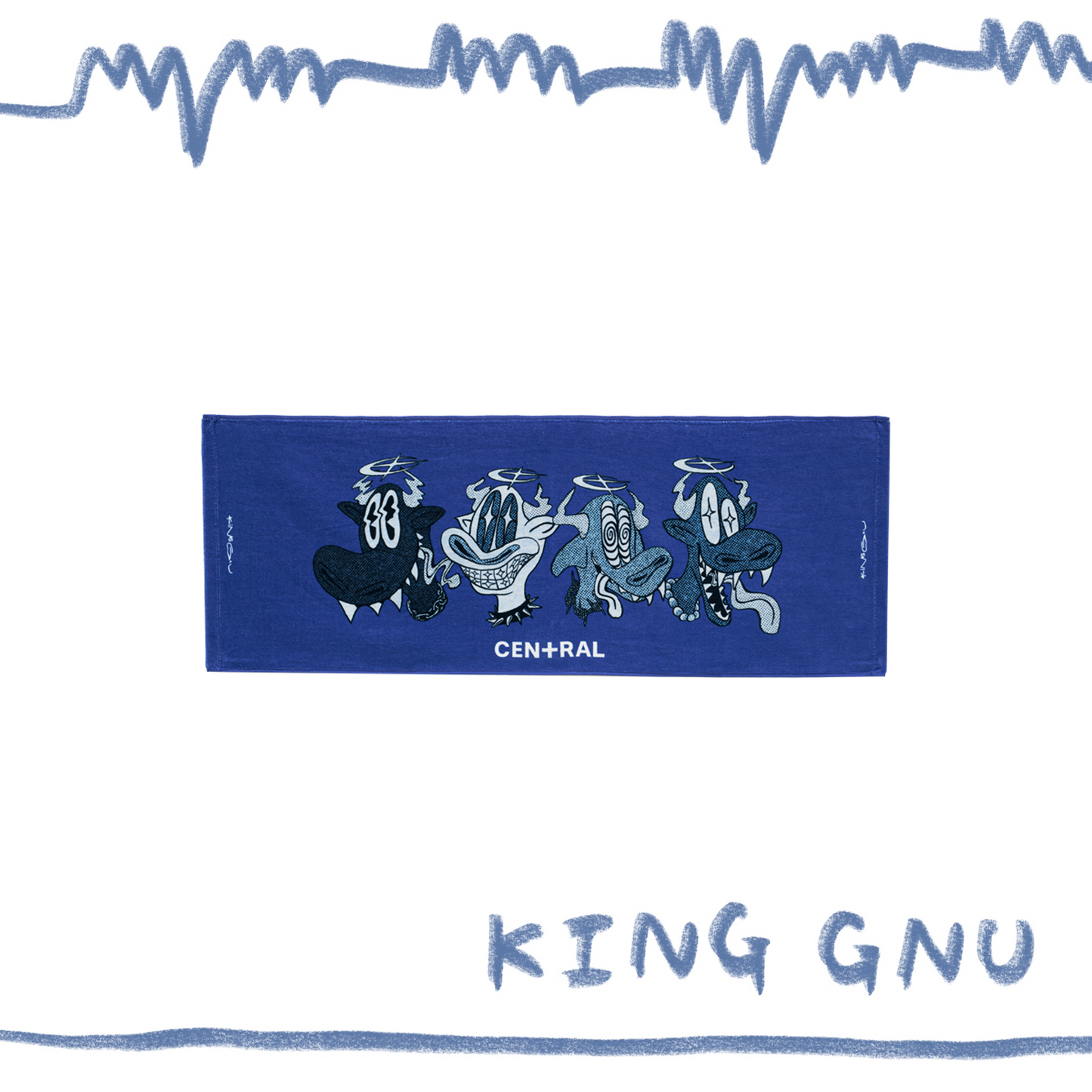 👑🐂 King Gnu - CEN+RAL Tour 2026 - KG IS DEAD 毛巾 (BLUE) ♪︎