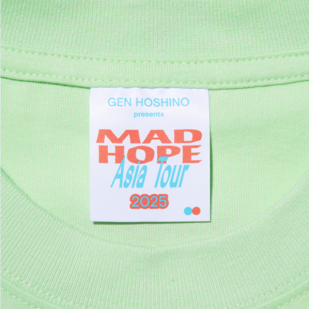 🌟 星野源 - “MAD HOPE” (Asia Tour) - T-Shirt 綠 ♪