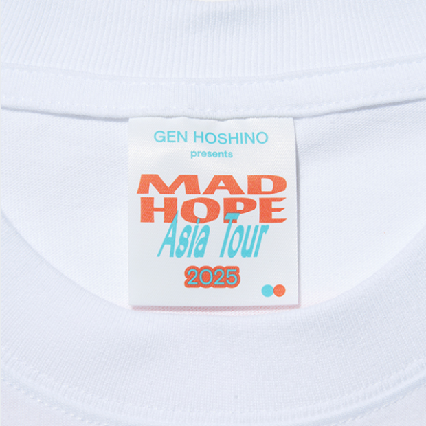 🌟 星野源 - “MAD HOPE” (Asia Tour) - T-Shirt 白 ♪